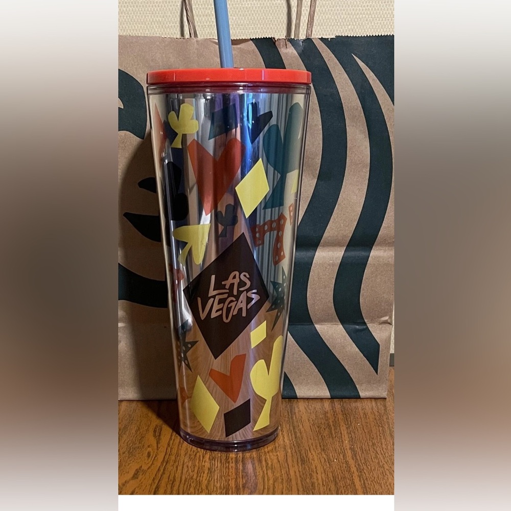 Rare STARBUCKS Las Vegas 777 24 oz Cold Cup Tumbler Brand New